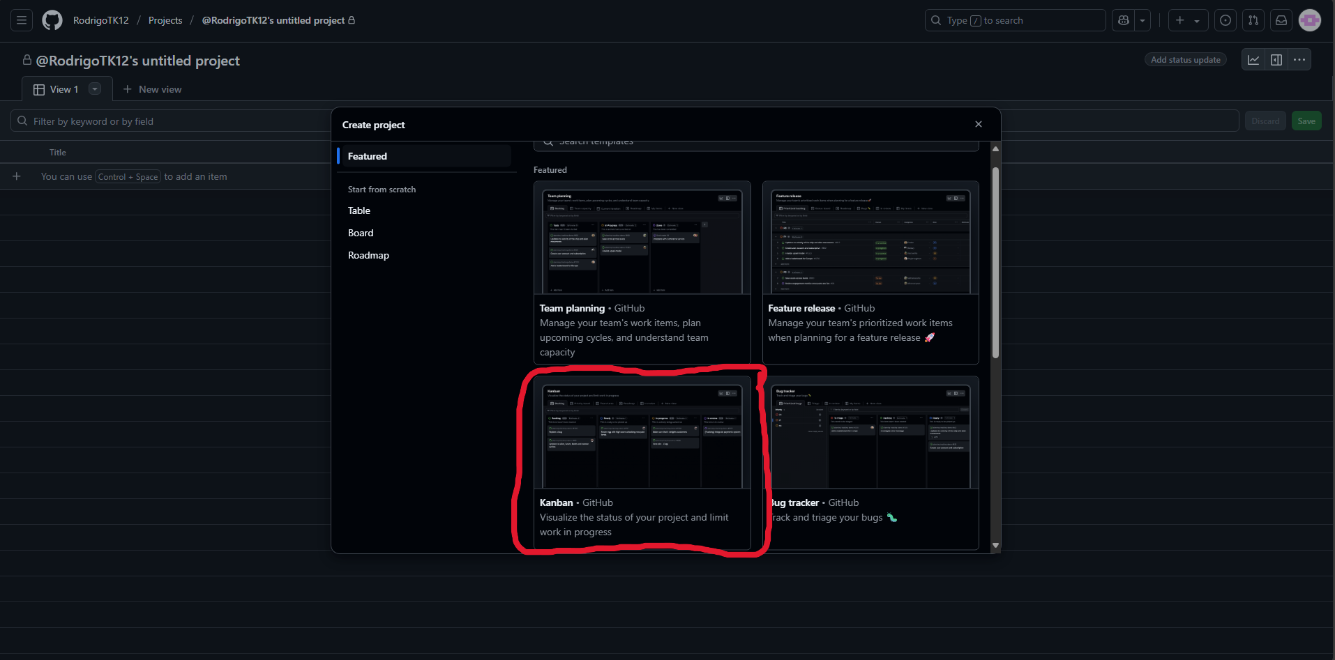 Criar projeto no GitHub